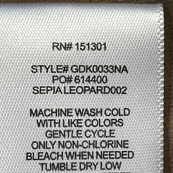 New Good American Daynight Wrap Dress Sepia Leopard Brown Stretch Sz 0 - Picture 13 of 14